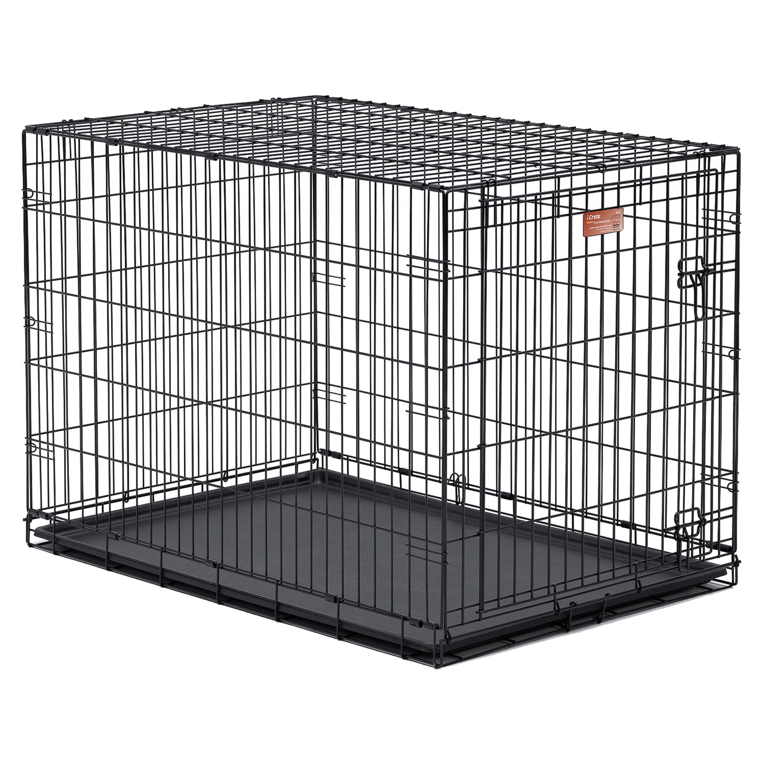 Клетка Midwest iCrate для собак, 1 дверь, 107х71х76 см, чёрная