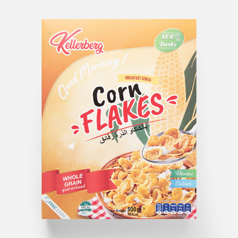 

Хлопья Kellerberg Cornflakes кукурузные, в коробке, 500 г