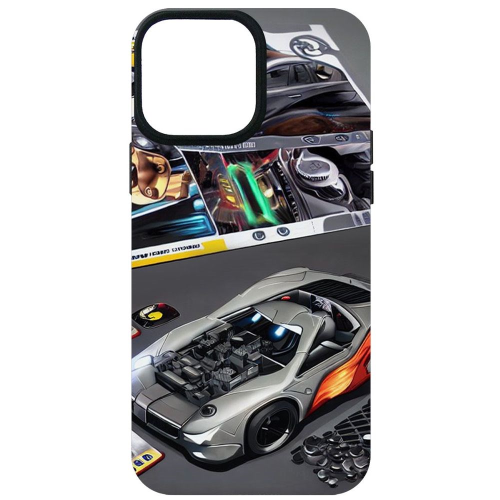 

Чехол-накладка Софт Постер для iPhone 13 Pro Max, Черный
