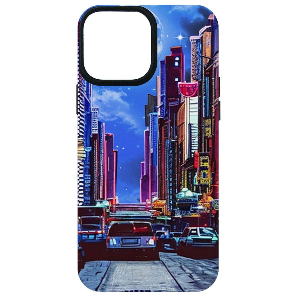 

Чехол-накладка Софт Ночной город для iPhone 13 Pro Max, Черный