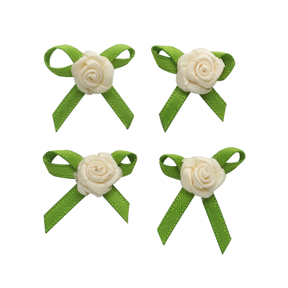 

JY100125 Цветы пришивные, 2,0см. 4шт. (810/548 слоновая кость/оливковый)