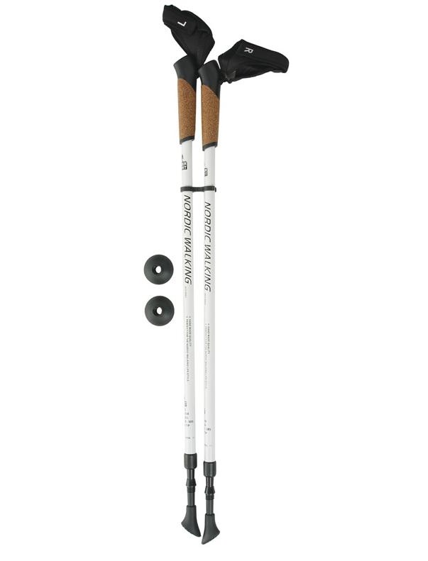Палки для скандинавской ходьбы Kaiser Sport Nordic Walking, белый, 82-136 см