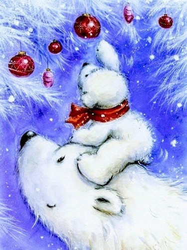 Цветной мир ярких идей Алмазная вышивка Большая медведица LE125, 30x40 см