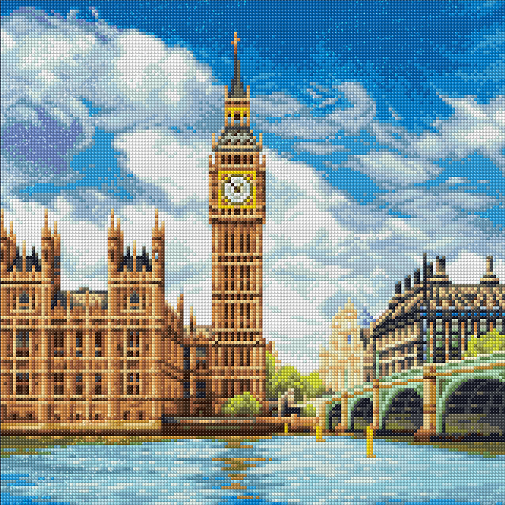 

Алмазная вышивка Фрея Лондон. Палата лордов ALVA-04, 40x40 см