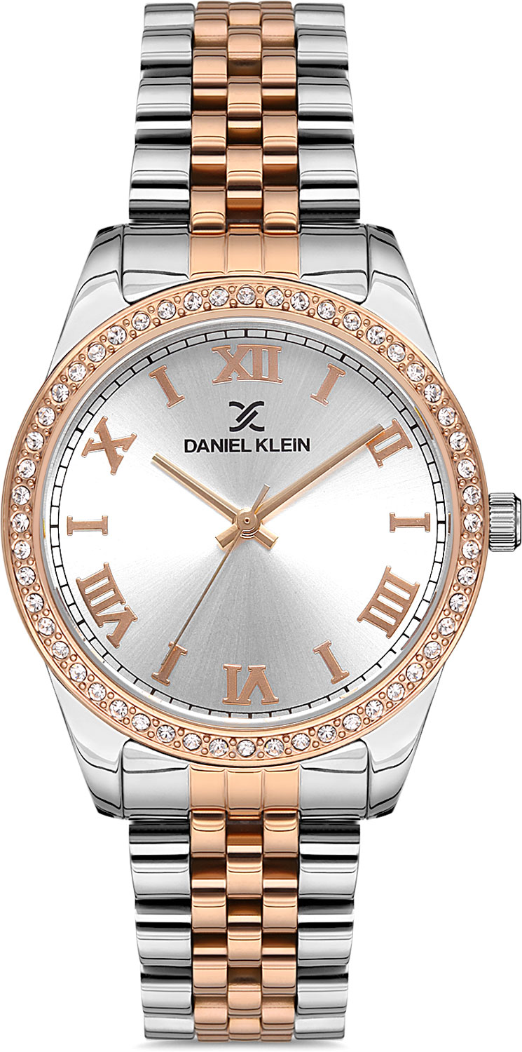 фото Наручные часы женские daniel klein dk.1.12909-4 серебристые/золотистые