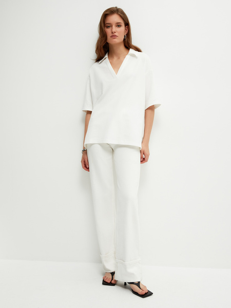

Футболка женская ZARINA 2265545452 белая XL, 2265545452