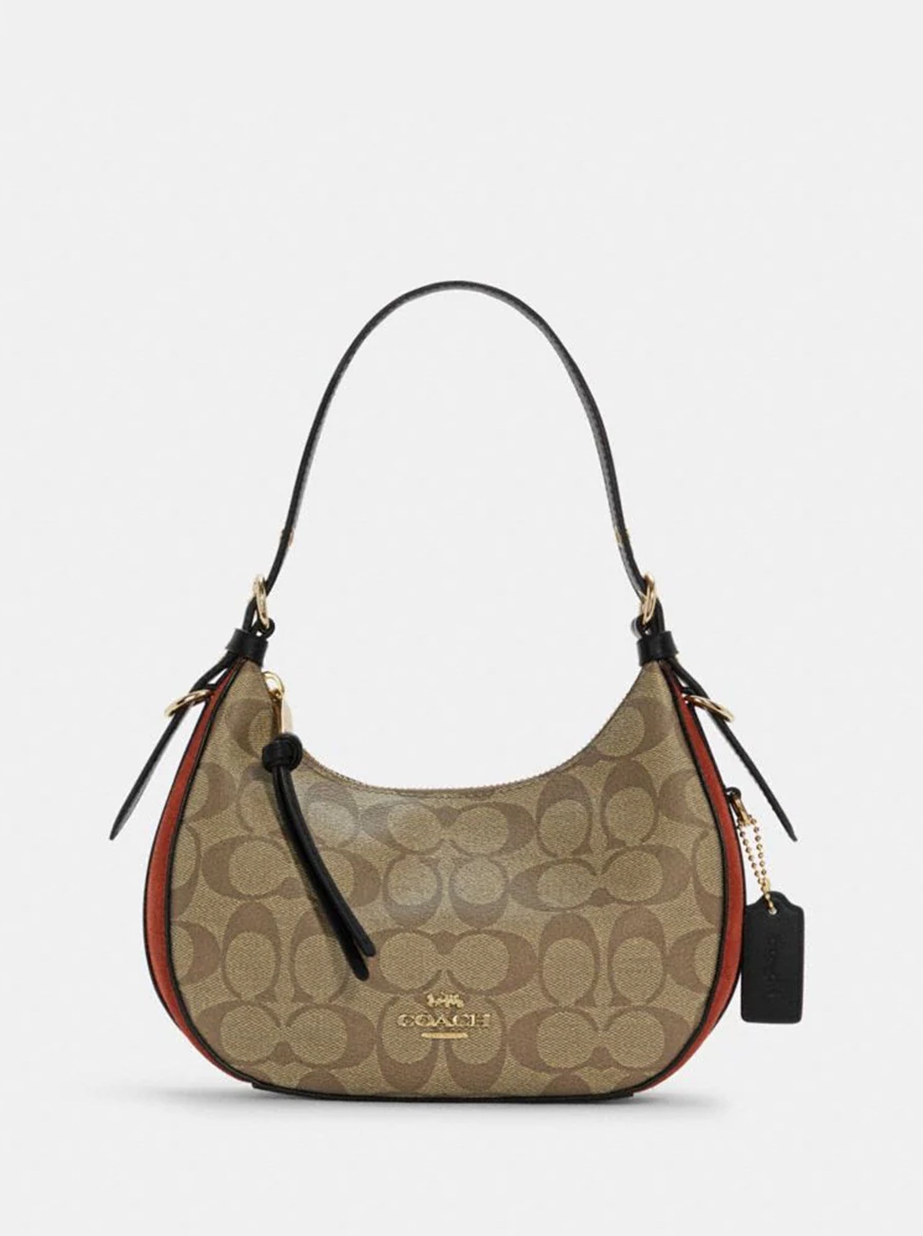 

Сумка женская Coach Kleo Hobo_CH0136 коричневая;красная, Белый, Kleo Hobo_CH0136
