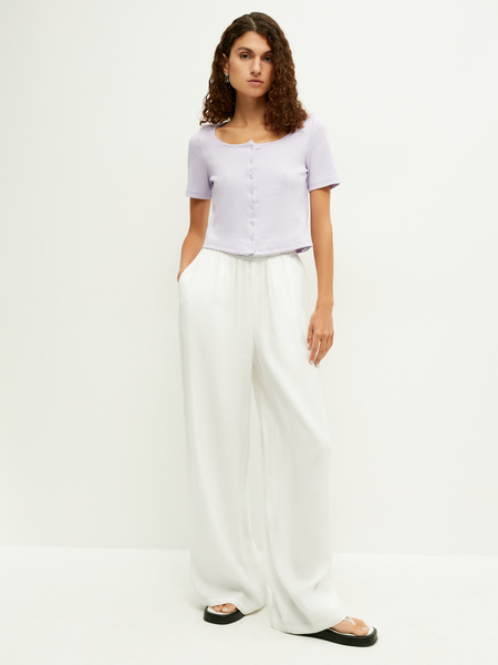

Блуза женская ZARINA 2265542434 фиолетовая L, Фиолетовый, 2265542434