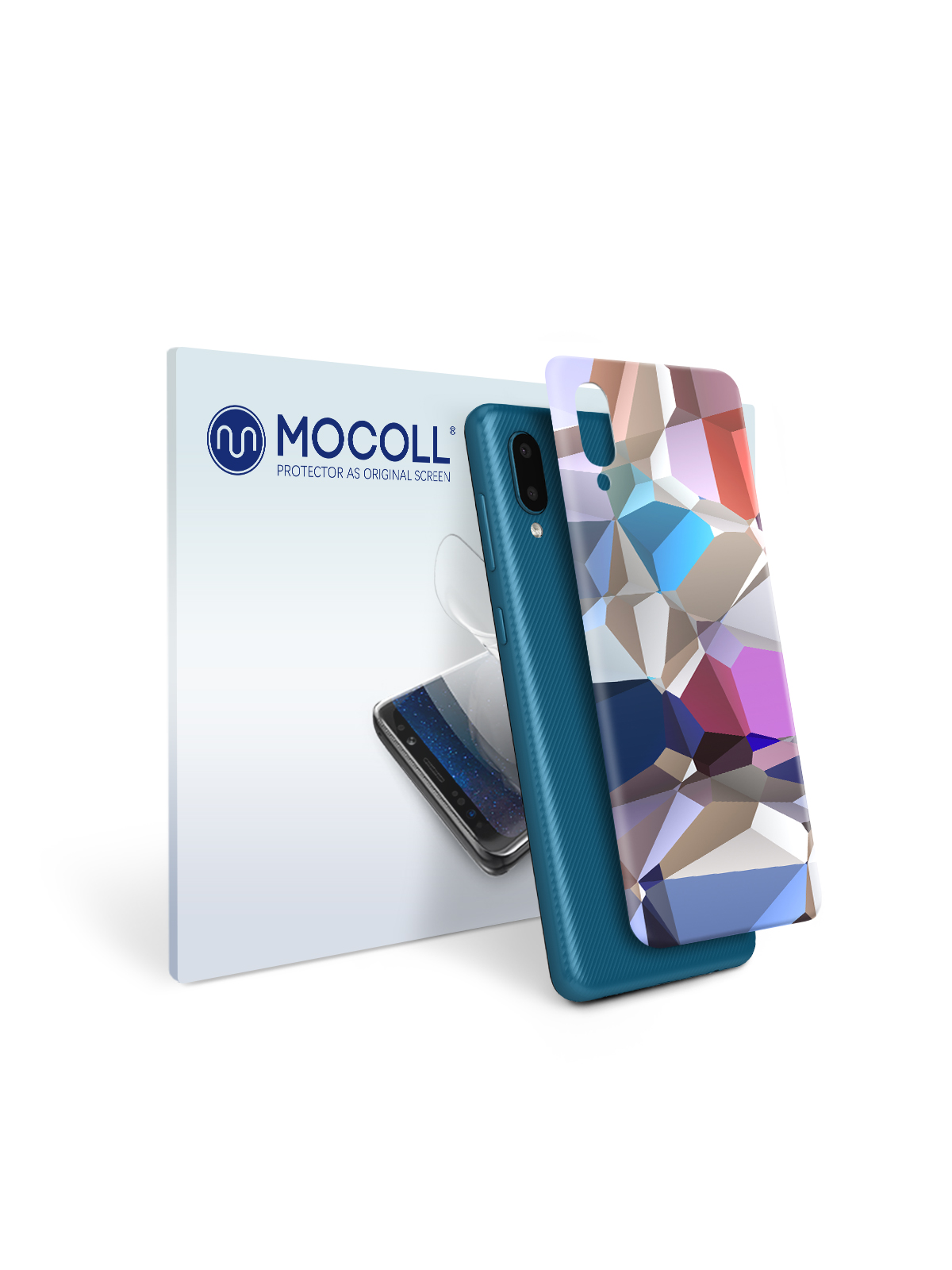 

Пленка защитная MOCOLL для задней панели Samsung Galaxy A02 Цветная мозаика