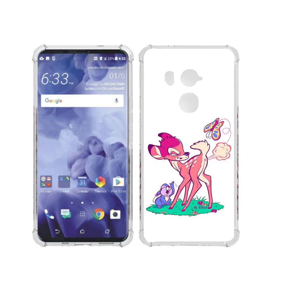 

Чехол MyPads Tocco для HTC U11 Plus смешной олененок, Прозрачный, Tocco