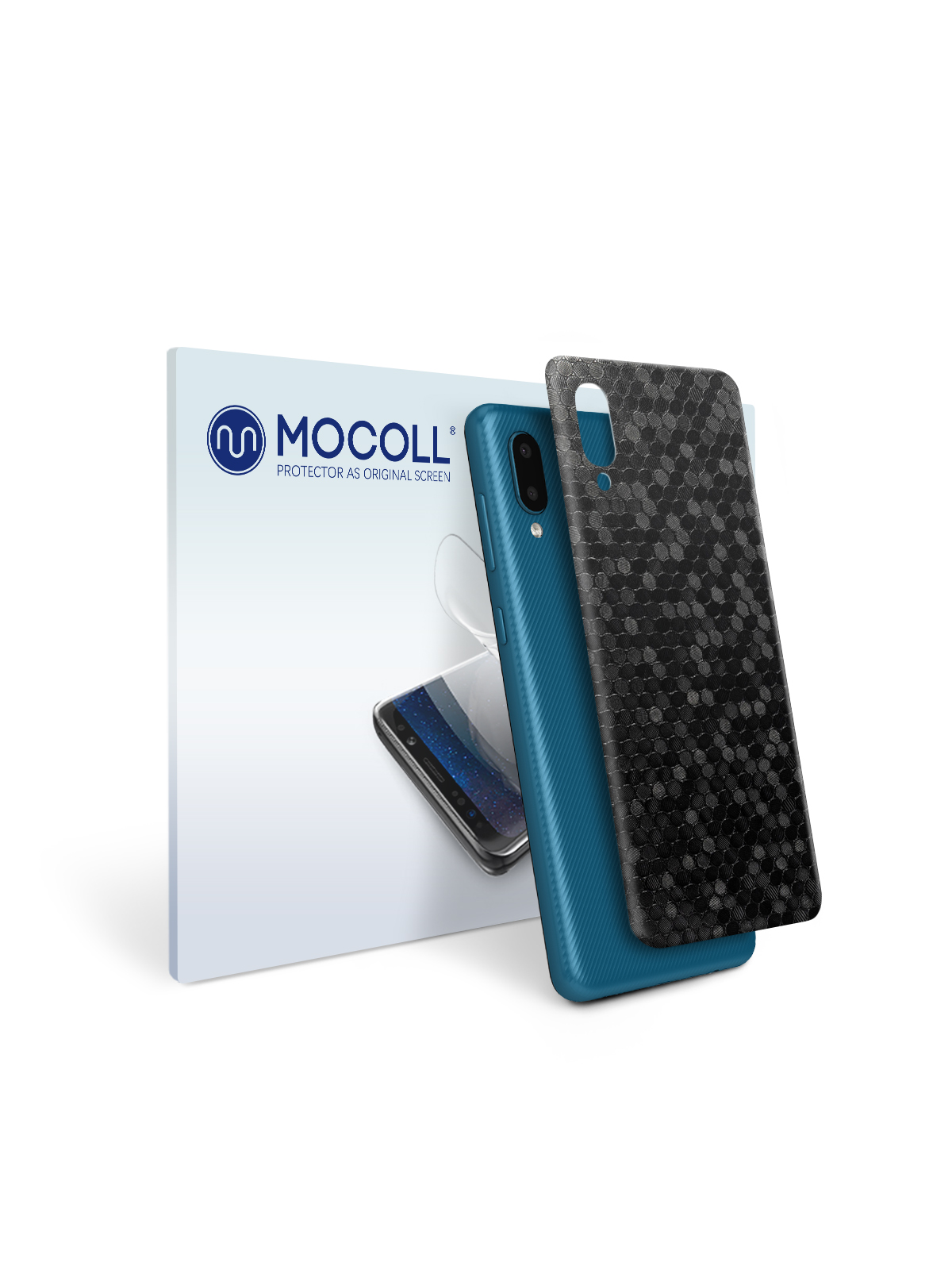 

Пленка защитная MOCOLL для задней панели Samsung Galaxy A02 Тень соты