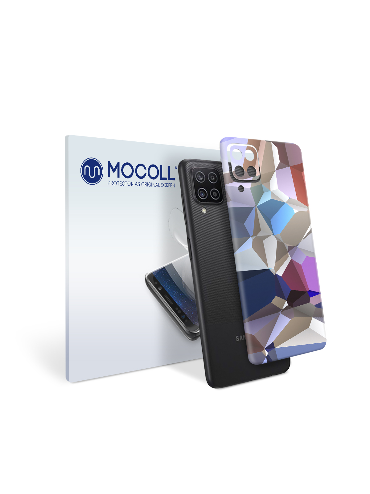 

Пленка защитная MOCOLL для задней панели Samsung Galaxy A12 Цветная мозаика