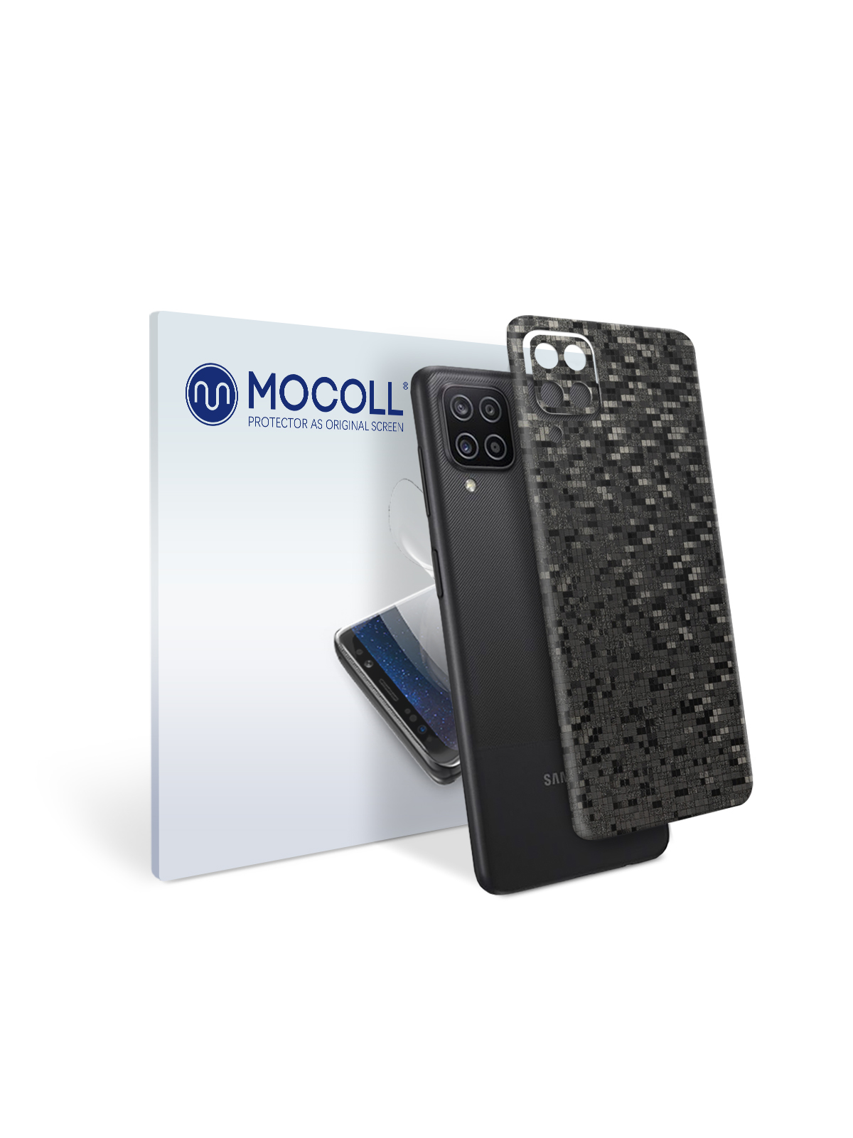 

Пленка защитная MOCOLL для задней панели Samsung Galaxy A12 Тень тетрис