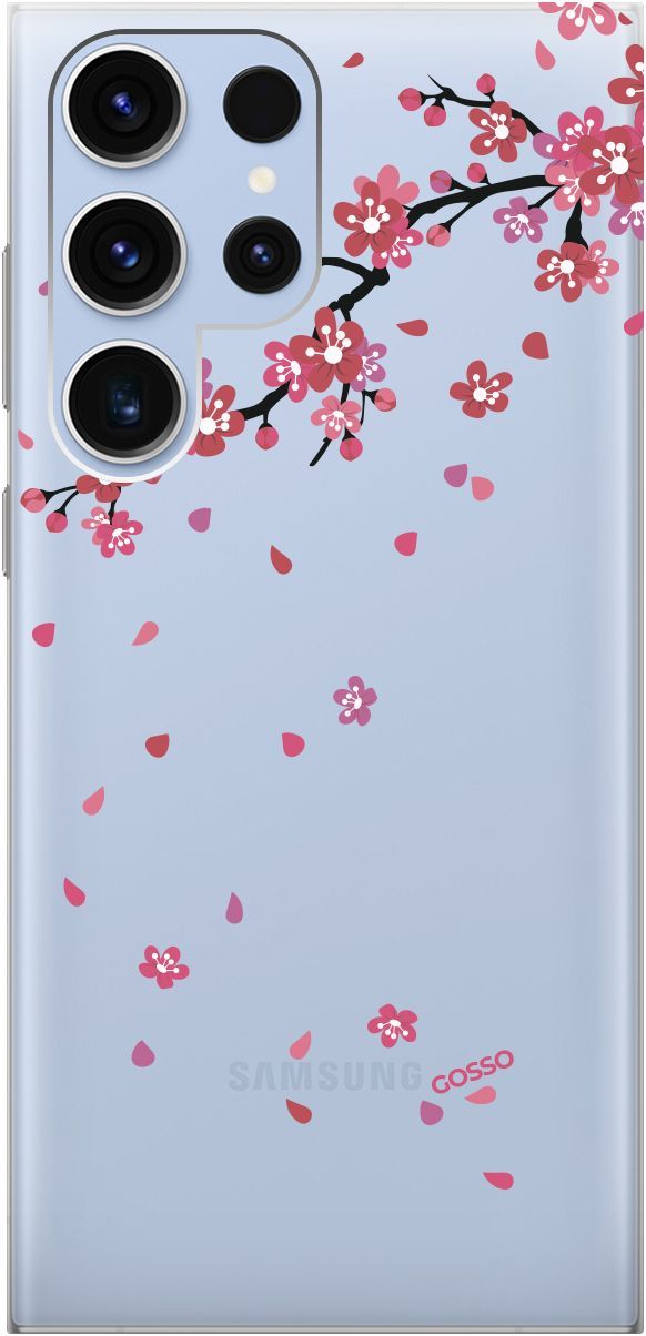 

Чехол на Samsung Galaxy S23 Ultra с 3D принтом "Sakura" прозрачный, Прозрачный;коричневый, 158345