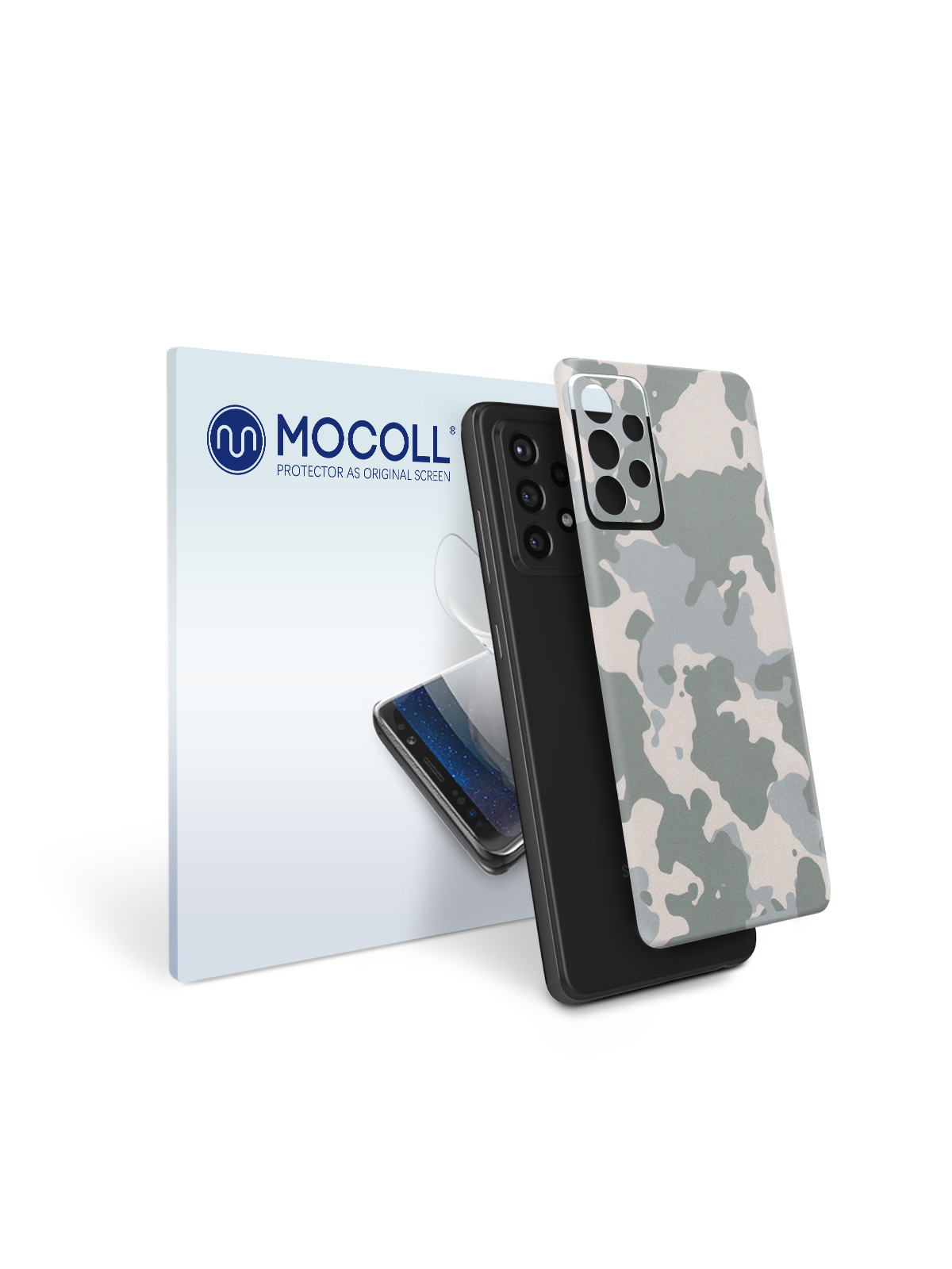 

Пленка защитная MOCOLL для задней панели Samsung Galaxy A52 5G Хаки Серый