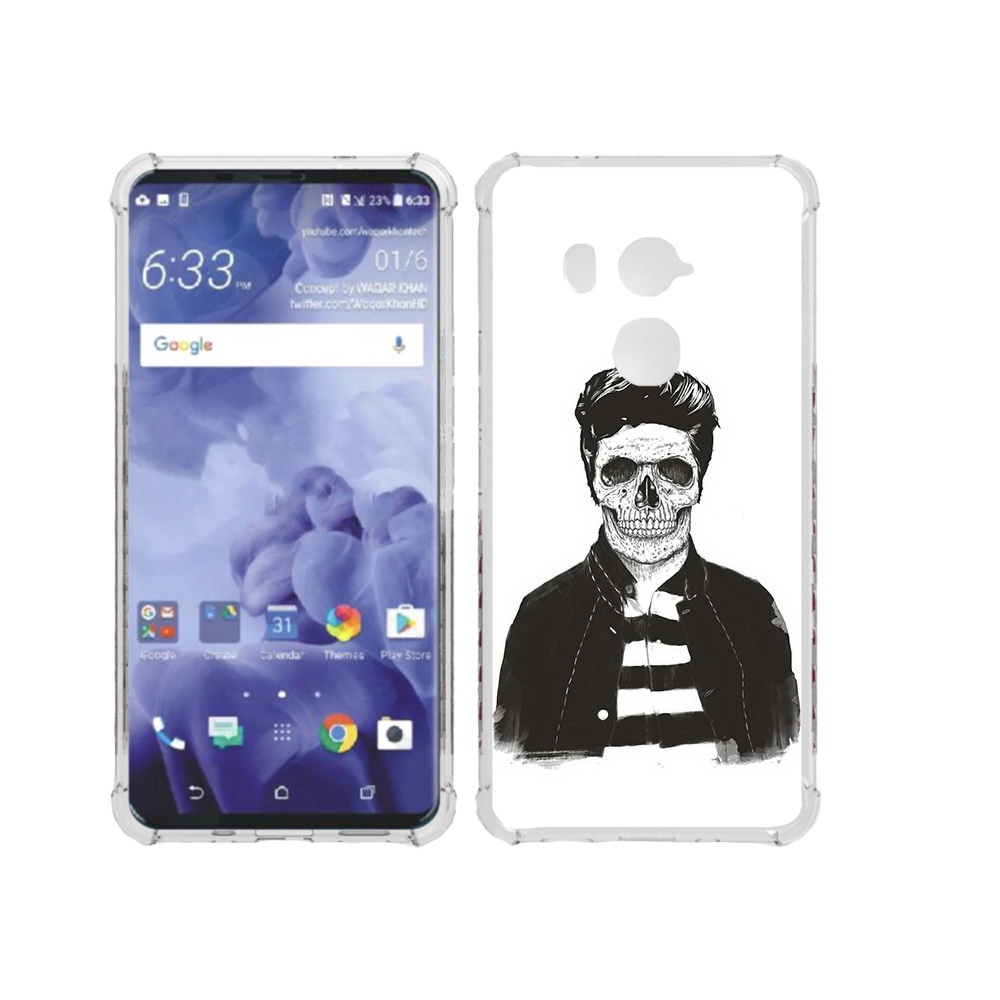 

Чехол MyPads Tocco для HTC U11 Plus скелет, Прозрачный, Tocco