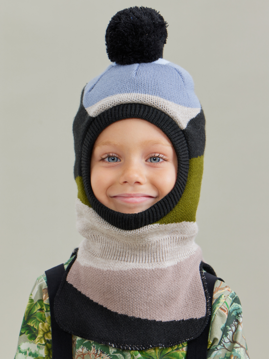 

Балаклава детская Happy Baby 89073, mountain, 52-54, Черный, 89073