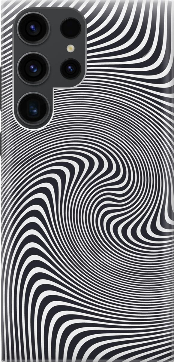 

Чехол на Samsung Galaxy S23 Ultra "Черно-белая иллюзия", Белый;серый, 158329