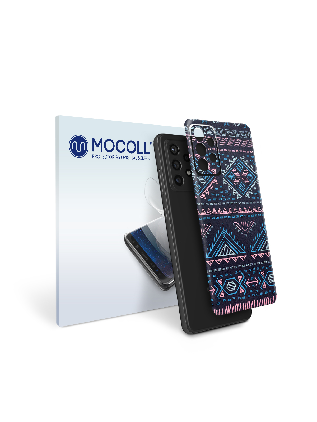 

Пленка защитная MOCOLL для задней панели Samsung Galaxy A52 5G Богемный узор Аргайл
