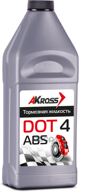 фото Тормозная жидкость dot-4 (серебро) 910г akross арт. aks0004dot