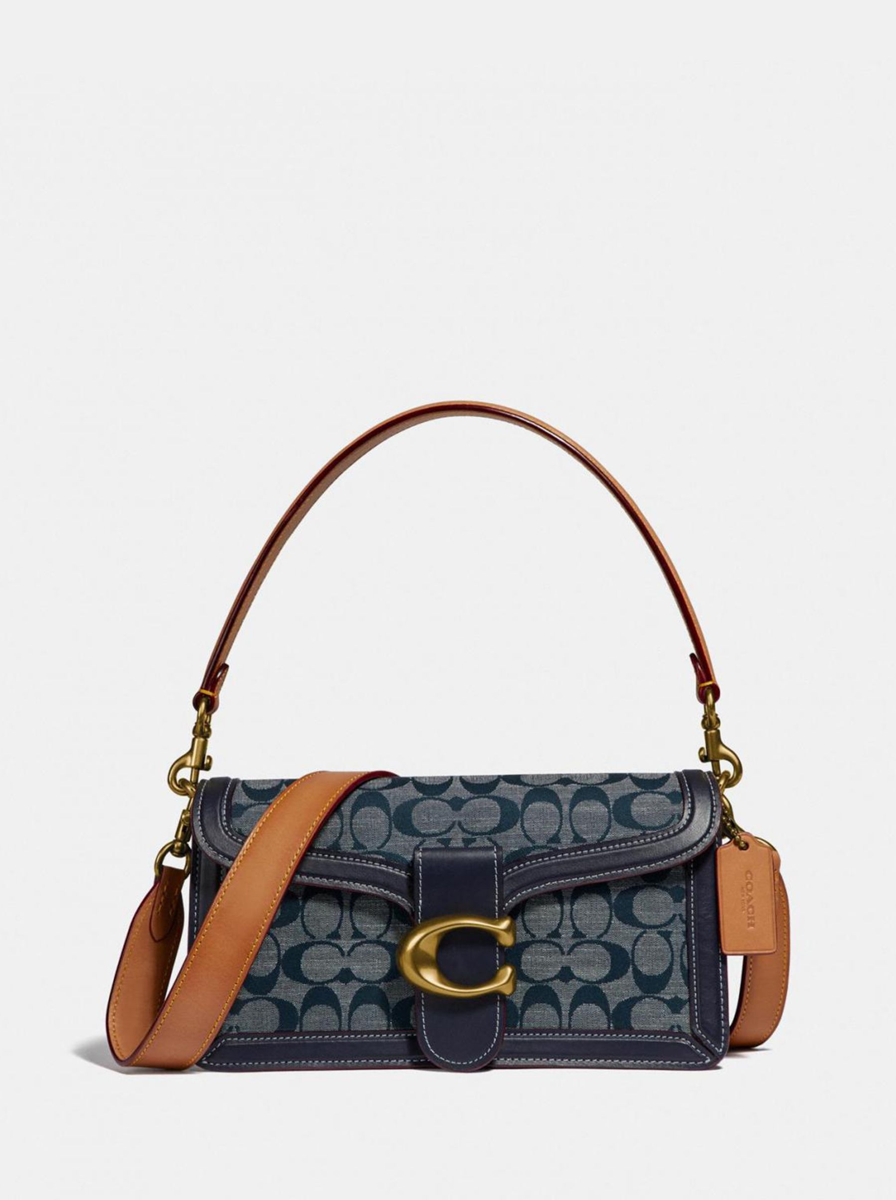 

Сумка женская Coach Tabby Shoulder_CH0124 синяя, Белый, Tabby Shoulder_CH0124