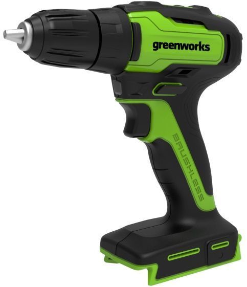 Акк. безударная дрель-шуруповерт Greenworks GD24DD35, 24V, бесщеточная, без АКБ и ЗУ дрель шуруповерт greenworks gd24dd60 без акб и зу