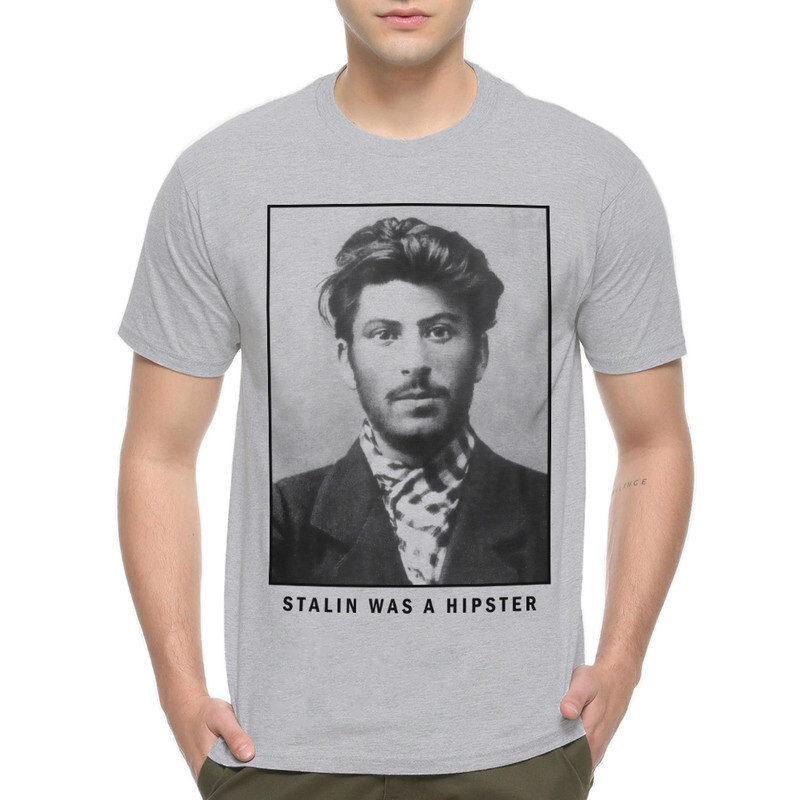 

Футболка мужская Dream Shirts Stalin Was A Hipster 555838222 серая XS, Серый, Stalin Was A Hipster 555838222