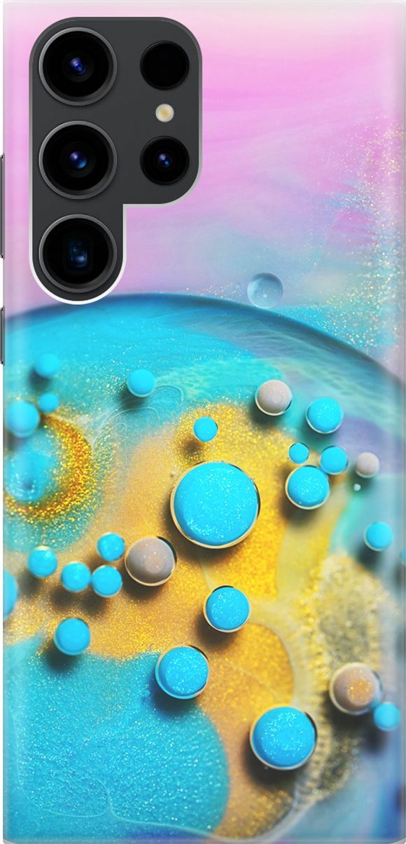 

Чехол на Samsung Galaxy S23 Ultra "Цветные капли", Голубой;оранжевый, 158328