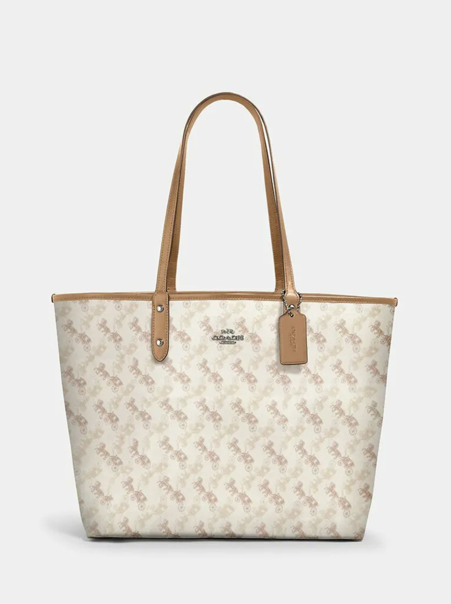 Сумка женская Coach Reversible City Tote_CH0114 бежевая