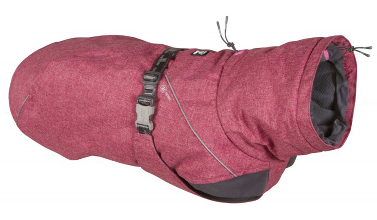 фото Куртка для собак hurtta expedition parka, унисекс, красный, 80, длина спины 80 см