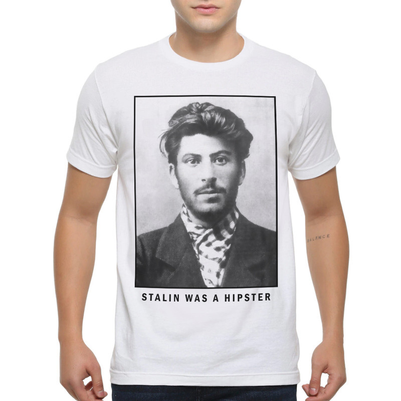 

Футболка мужская Dream Shirts Stalin Was A Hipster 555837222 белая S, Stalin Was A Hipster 555837222