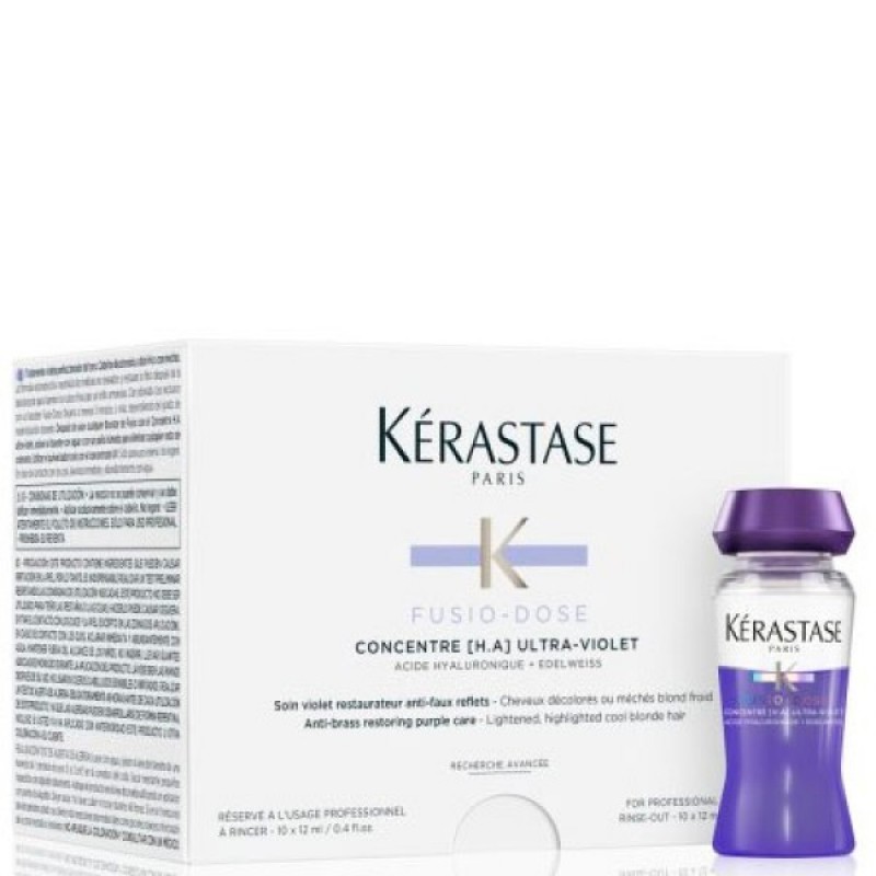 

Концентрат KERASTASE Fusio-Dose Concentre Ultra-Violet 10x12ml, KERASTASE Fusio-Dose Concentre Ultra-Violet Концентрат для Осветленных,Мелированных Волос 10x12ml