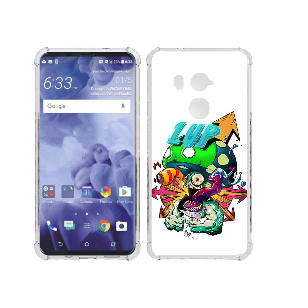 

Чехол MyPads Tocco для HTC U11 Plus сильный гриб абстракция, Прозрачный, Tocco