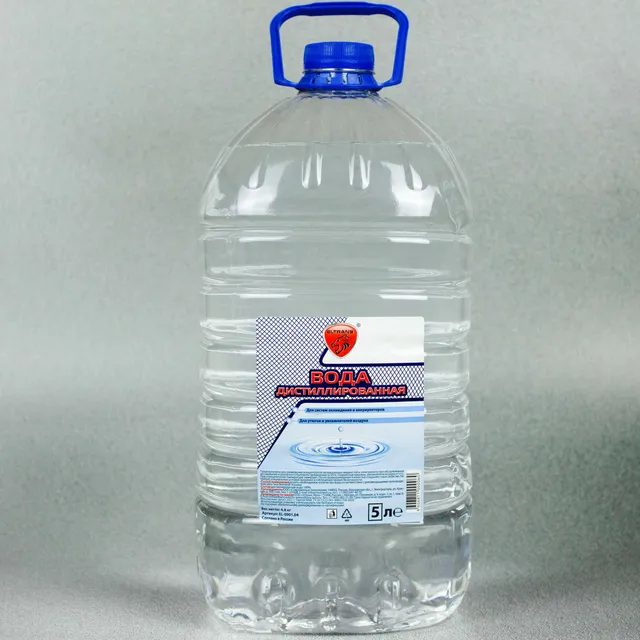 Дистиллированная вода 5 л ELTRANS / Жидкость дистиллированная очищенная / Очищенная жидкос