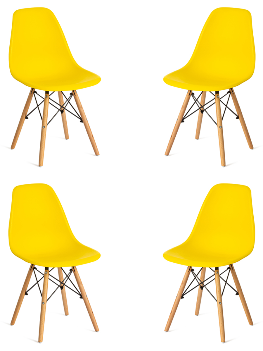 

Комплект стульев 4 шт. TetChair CINDY (EAMES) (mod. 001), желтый, CINDY (EAMES)