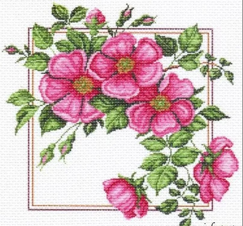 

Рисунок на ткани Добрый день