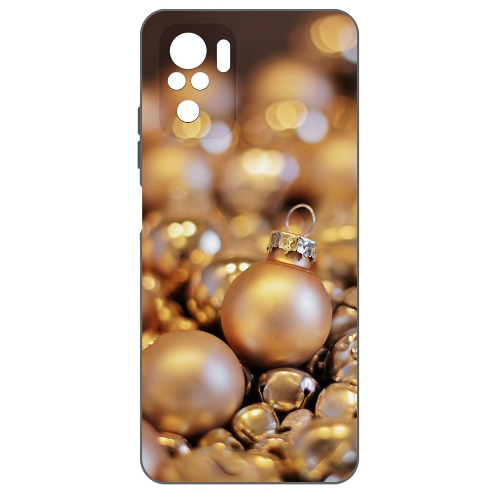 

Чехол-накладка Софт Золотые игрушки для Poco M5s