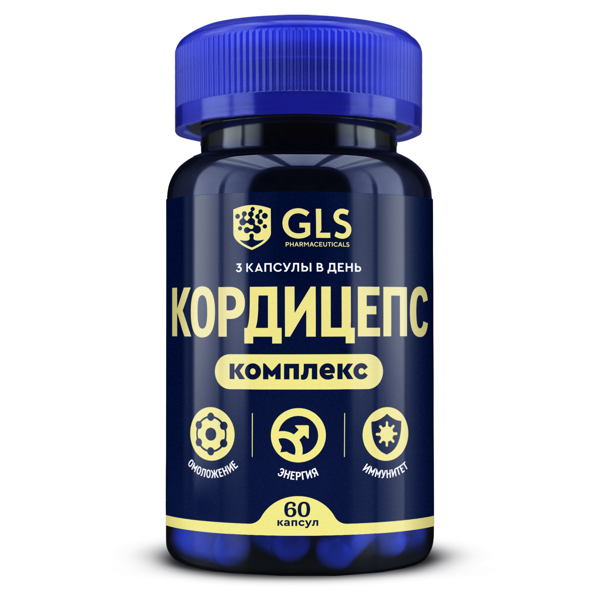 Кордицепс комплекс с лимонником китайским GLS pharmaceuticals капсулы 60 шт.