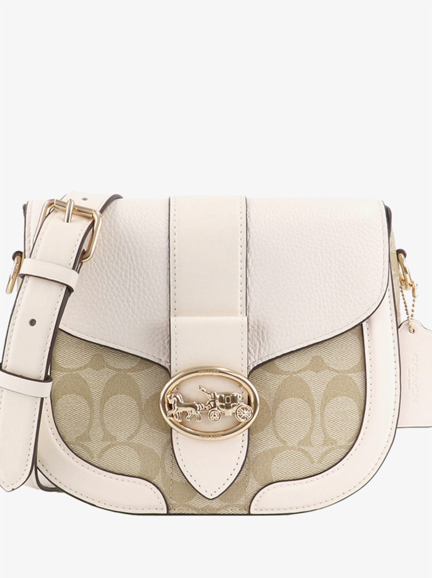 Сумка женская Coach Georgie Saddle_CH0111 чернаякоричневая 23630₽