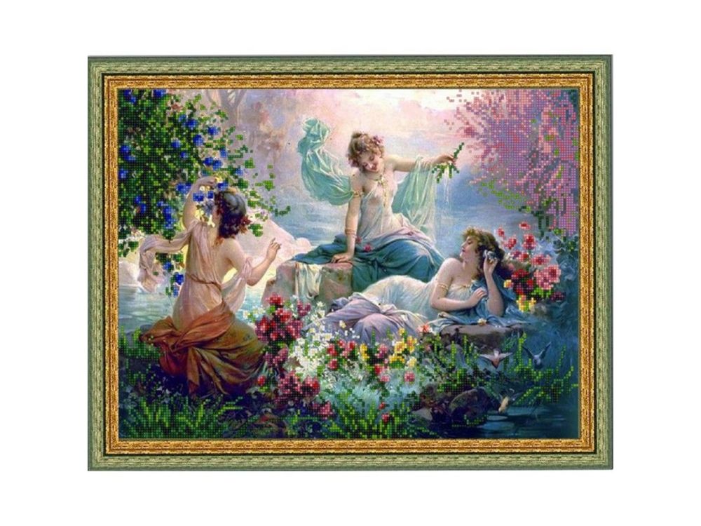 

Рисунок на ткани Девушки