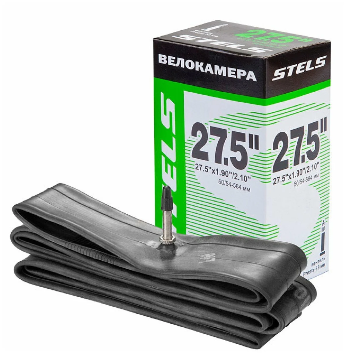 

Камера 27,5"х1,75/2,10 (47/54-584) STELS presta 35мм, Черный