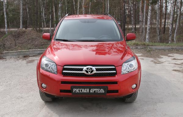 Реснички на фары под покраску для Toyota RAV4 (2005-2010)