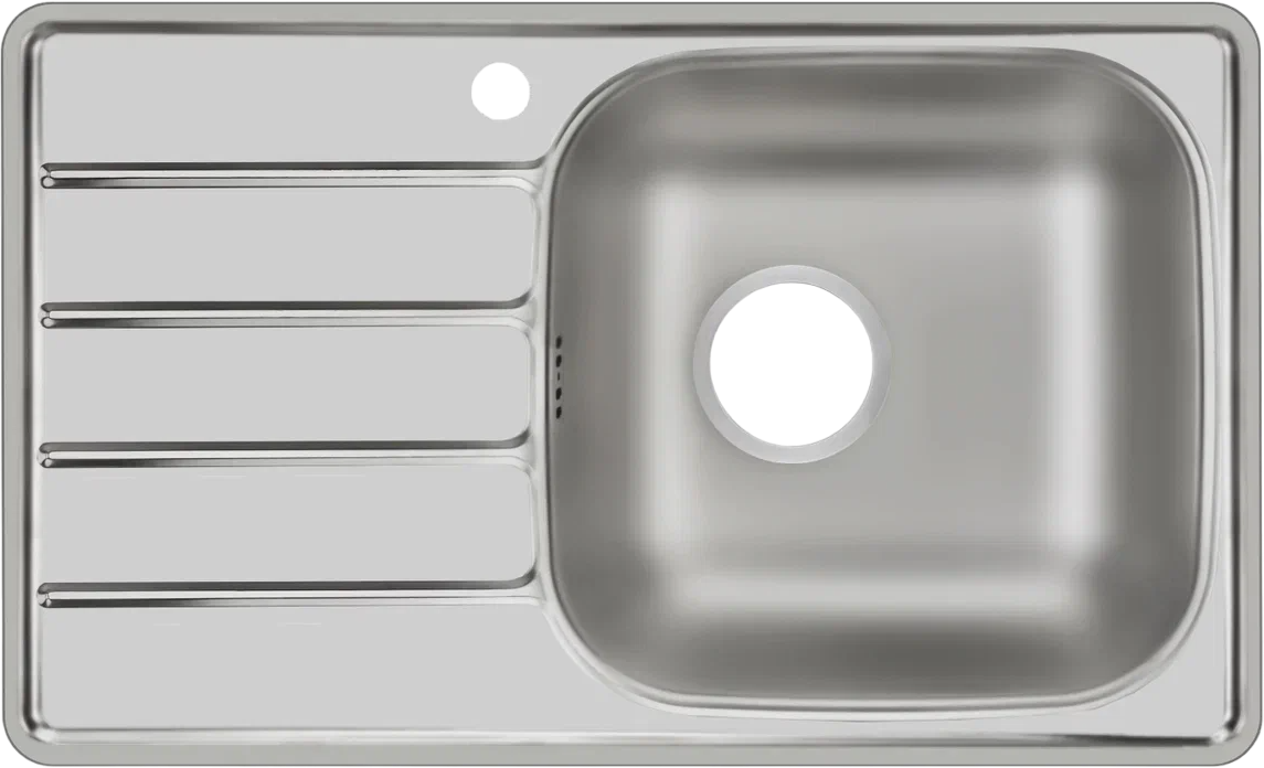 

Мойка кухонная Domaci Равенна Rand DGR 780*480 (6) R1TG R, Серебристый, Равенна Rand DGR 780*480 (6) R1TG R