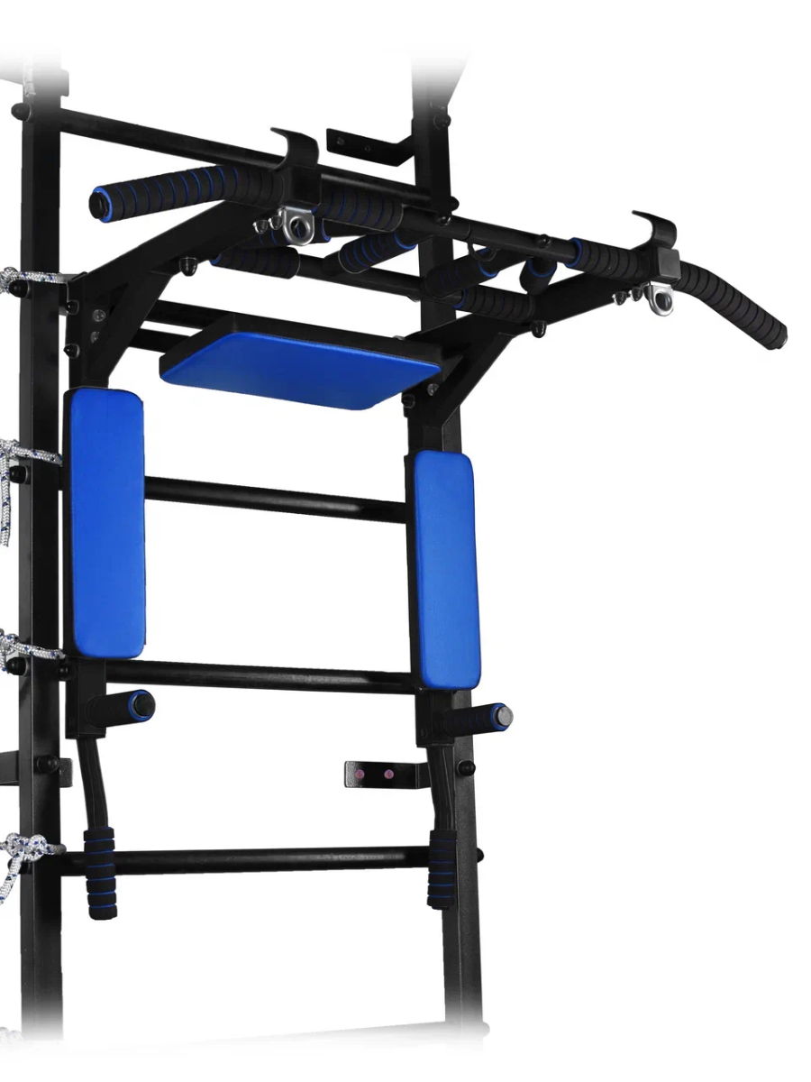 Турник Sportlim Мультихват на шведскую стенку Черно-синий 5607₽
