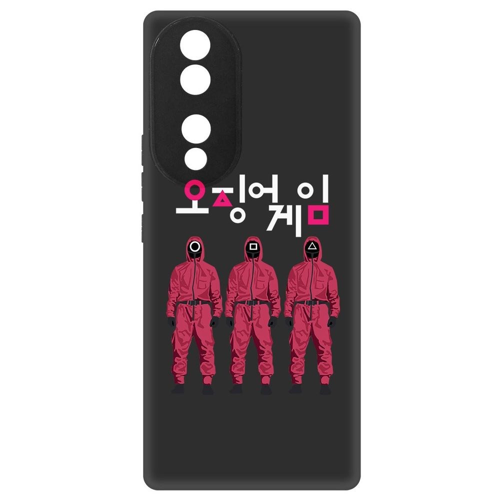 

Чехол-накладка Софт Игра в кальмара-Персонал для Honor 70, Черный