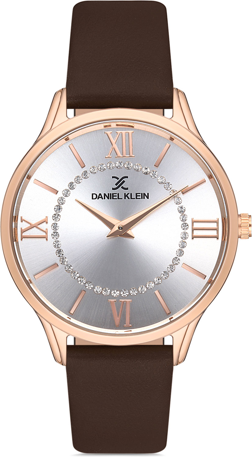 фото Наручные часы женские daniel klein dk.1.12966-3 коричневые