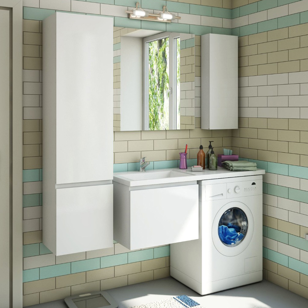 

Мебель для ванной Эстет Dallas Luxe 115 L подвесная, 1 ящик, под стиральную машину, Белый, Dallas Luxe 115 подвесная, 1 ящик, под стиральную машину