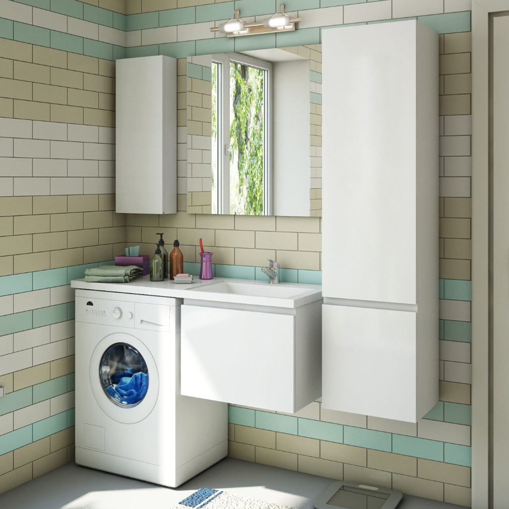 

Мебель для ванной Эстет Dallas Luxe 110 R подвесная, 1 ящик, под стиральную машину, Белый, Dallas Luxe 110 R подвесная, 1 ящик, под стиральную машину