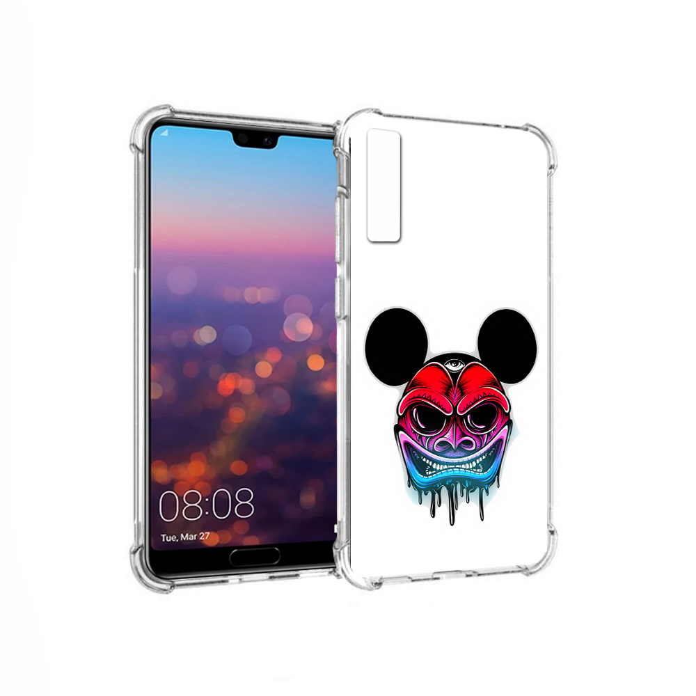 

Чехол MyPads Tocco для Huawei P20 Pro микки в маске (PT108144.28.473), Прозрачный, Tocco