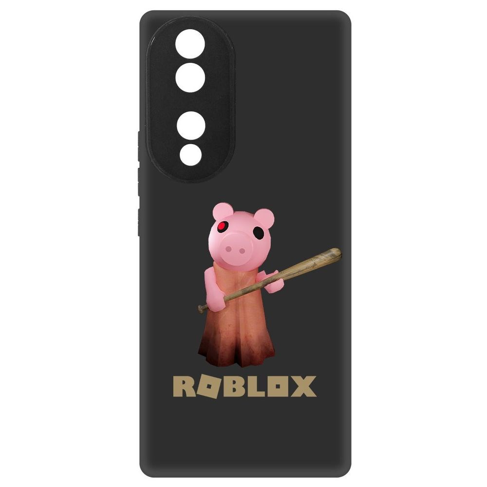 

Чехол-накладка Софт Roblox-Пигги для Honor 70, Черный